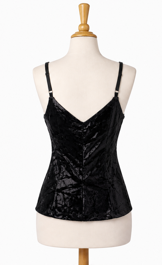 velvet black top