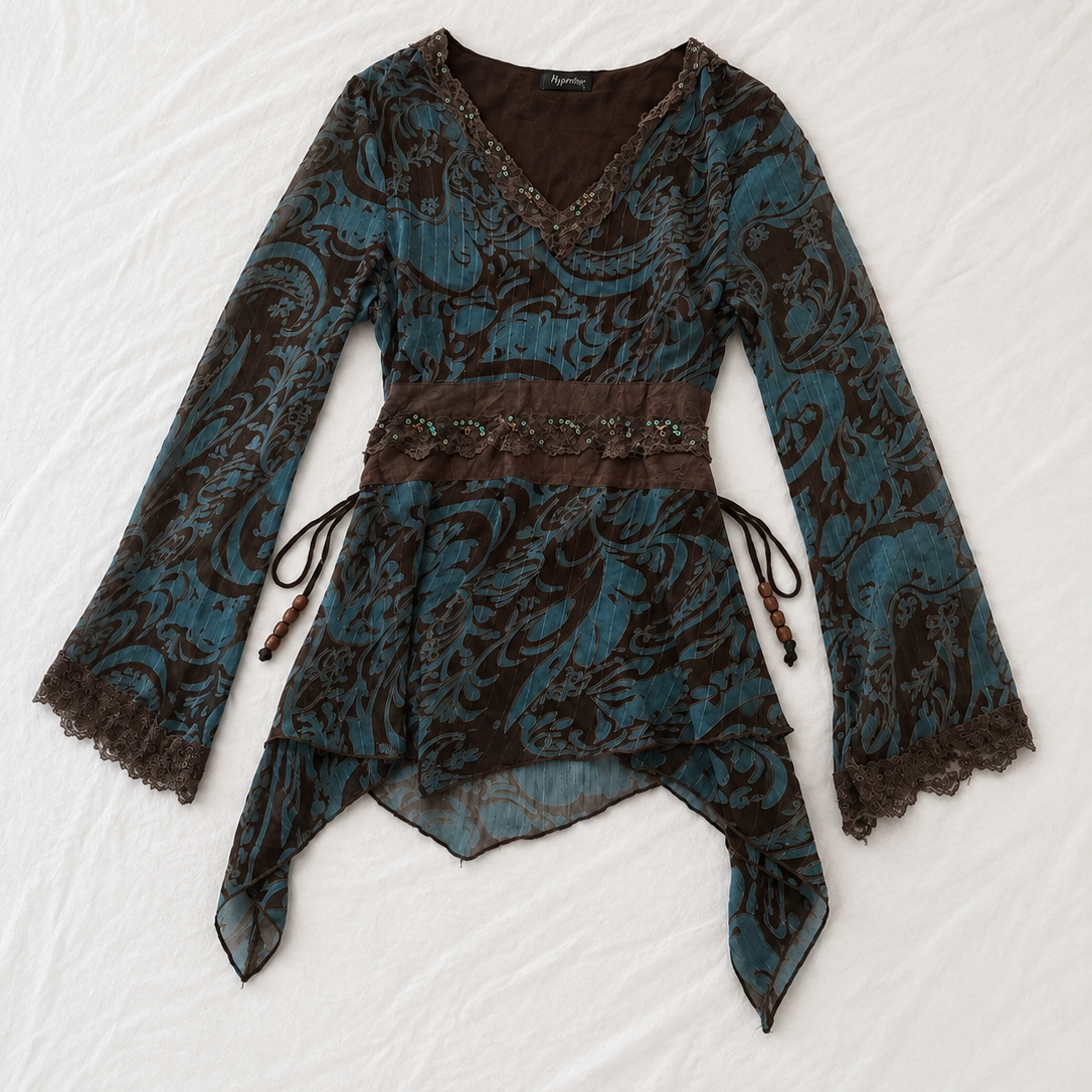 Blue Euro top