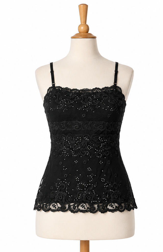 Black beaed top