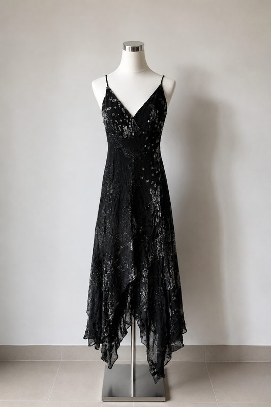 100% Silk beaded dress