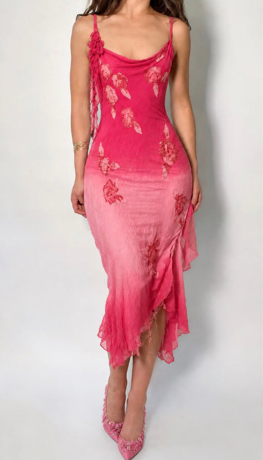 100% Silk beaded dress